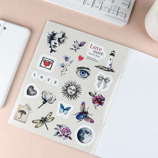 Книжка с наклейками 'Винтаж', 150+ наклеек, Серия 'Стикербук' 4