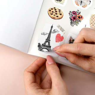 Книжка с наклейками 'Винтаж', 150+ наклеек, Серия 'Стикербук' 5