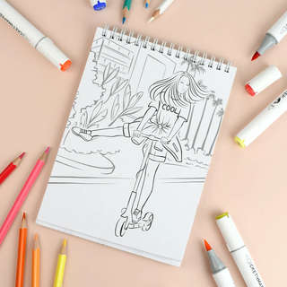 Стильные девчонки: Fashion-раскраска 5