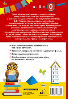 Математика, 1-4 классы: Справочник в цветных таблицах 2