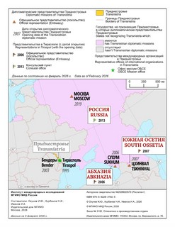 Карта Дипломатические представительства и консульские учрежде...