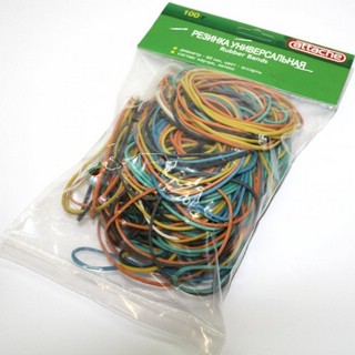 Резинка банковская универсальная Attache 100 гр (180 штук, ди...