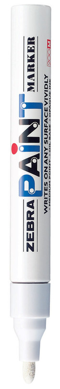 Маркер перманентный Zebra Paint белый