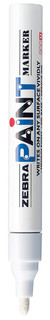 Маркер перманентный Zebra Paint белый