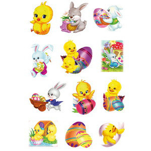 Наклейки 'Зайка и цыпленок' Herma