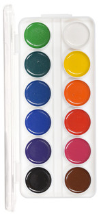 Гамма Акварель медовая Пчелка 12 цветов 2