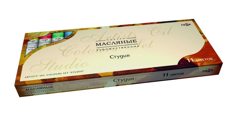 Краски масляные художественные 'Студия', 11 цветов