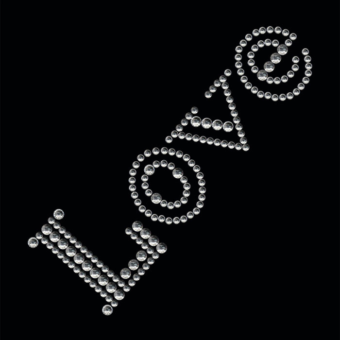 Herma Наклейки Cristal Любовь, цвет серебристый