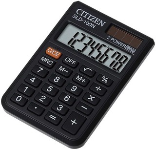 Карманный калькулятор Citizen SLD-100N