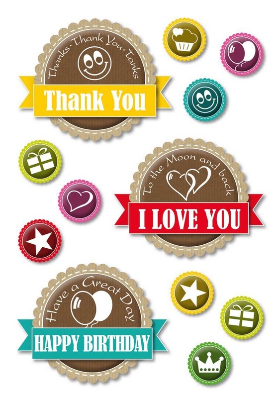 Наклейки 'Decor.Счастливый день' 80х150 мм, Herma