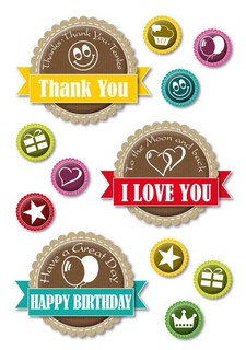 Наклейки 'Decor.Счастливый день' 80х150 мм, Herma