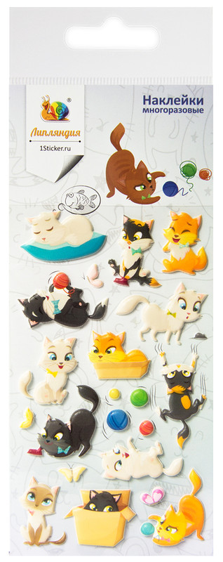 Липляндия Набор наклеек Котята 2