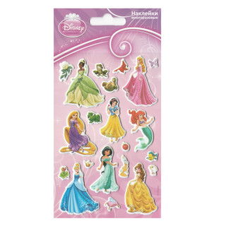 Набор наклеек Disney многоразовые 'Принцессы'