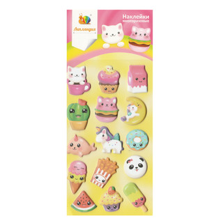Наклейки многоразовые 'Сквиши' Липляндия