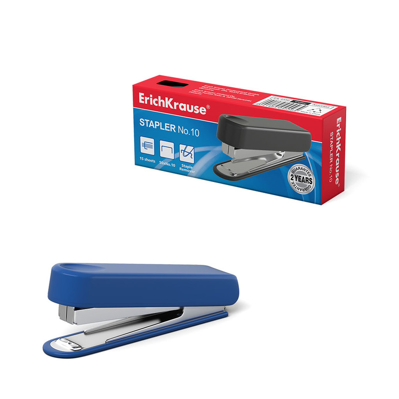 Степлер №10 ErichKrause, цвет в ассортименте