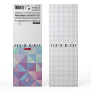 Блокнот на спирали ErichKrause 'Magic Rhombs', А6, 60 л, клетка 2