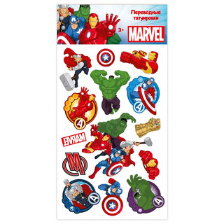Тату переводные Marvel Мстители 2