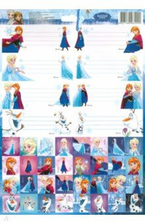 Наклейки для тетрадей "Холодное сердце"