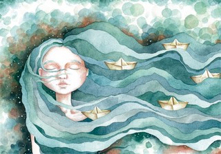 Открытка "Корабли в моей гавани"