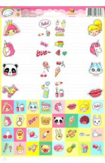 Наклейки для тетрадей "В тренде"