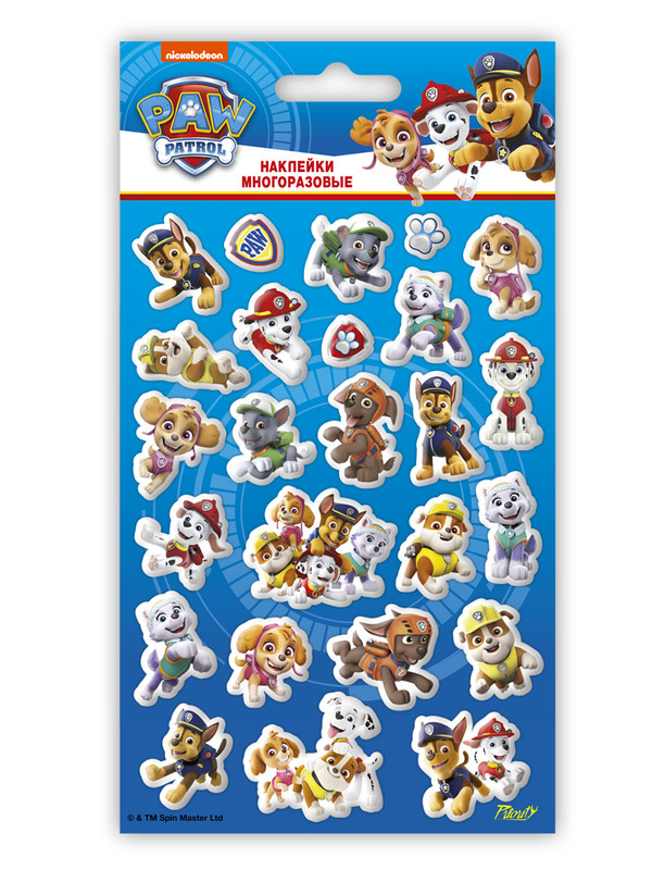 Наклейки объемные PrioritY 'Щенячий патруль–2' 11х20 см