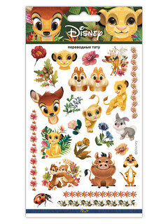 Наклейки-тату переводные 'Животные Дисней 1' 11х20 см