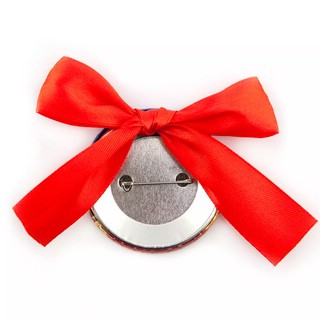 Значок закатной '1 класс. Листики', с бантом, 56 мм 3