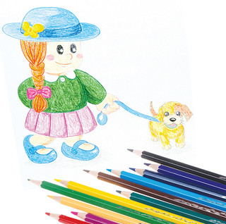 Карандаши 12 цветов, картонная упаковка с европодвесом 6