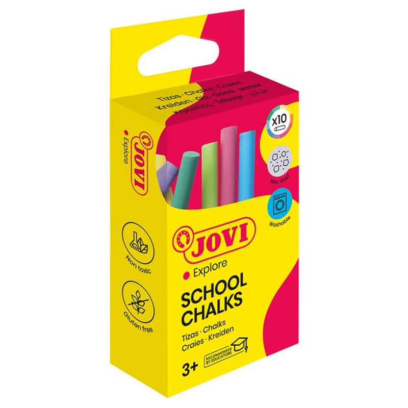 Мелки цветные Jovi 'School Chalks', 10 цветов