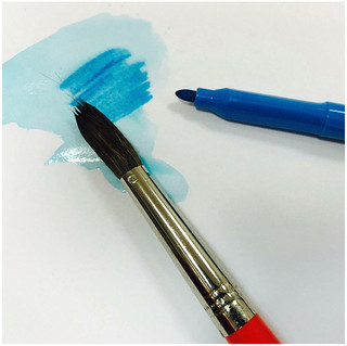 Фломастеры 12 цветов смываемые, картонная упаковка с европодвесом 5