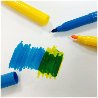 Фломастеры 12 цветов смываемые, картонная упаковка с европодвесом 6