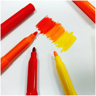 Фломастеры 12 цветов смываемые, картонная упаковка с европодвесом 8