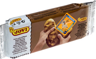 Паста для моделирования отвердевающая 250 гр, цвет терракотовый 3