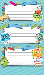 Наклейки на тетрадь 