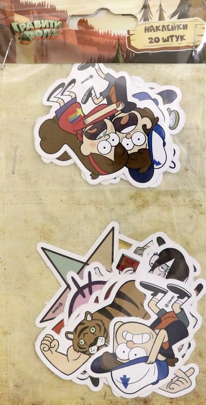 Набор фигурных наклеек 