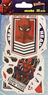 Набор фигурных наклеек "Человек-паук", 20 шт, Липляндия