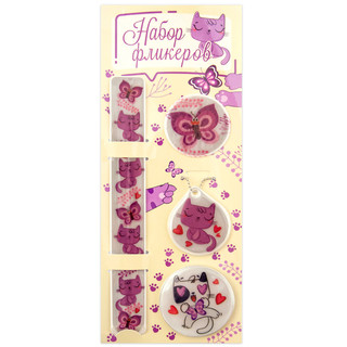 Набор светоотражателей "Кошка-крошка" (4 шт. в наборе)