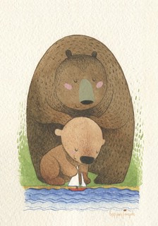 Окрытка 'Маленький кораблик' почтовая 1