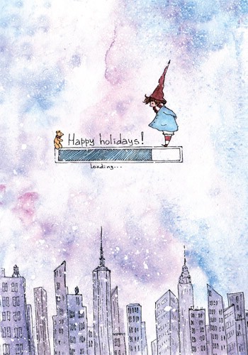 Открытка 'В ожидании праздника'