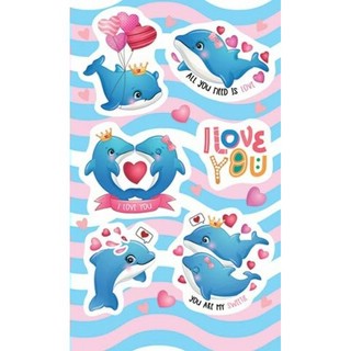 Наклейки "I love you" (дельфинчики) артикул 0-11-14092