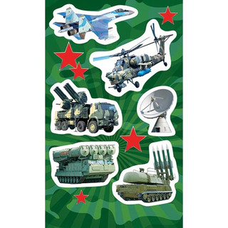 Наборе наклеек 'Военная техника', артикул 0-11-23076