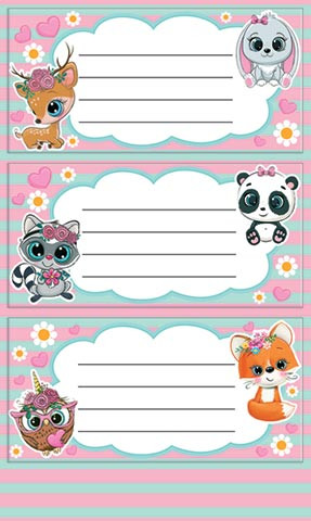 Наклейки на тетрадь, артикул 0-11-509