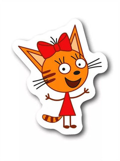 Наклейка-патч многоразовая для одежды Три Кота 'Карамелька', 8 х 14 см, PrioritY, АКС-1924 2