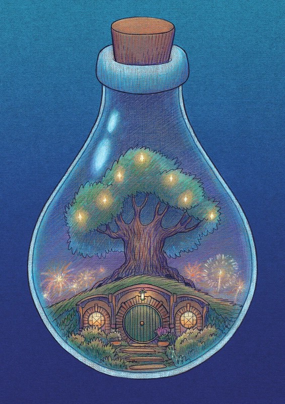 Открытка 'Бутылочка Средиземья', Место простых чудес