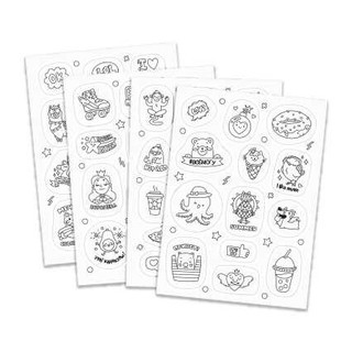 Набор наклеек-раскрасок 'Стикерпак. Для девочек', 138x194 см 2