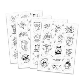 Набор наклеек-раскрасок 'Стикерпак. Для мальчиков', 138x194 см 2