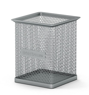 Подставка для пишущих принадлежностей, серебряная ErichKrause, цвет серый