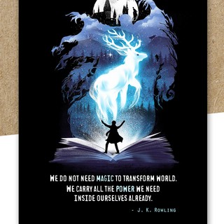 Открытка "We do not need magic to transform the world"