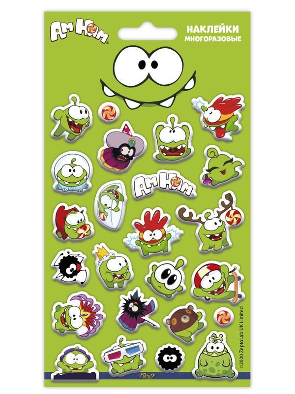 Наклейки объемные 'Ам Ням – 3', 110х200 мм, PrioritY