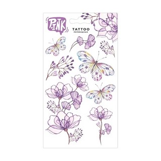 Переводные татуировки 'Цветы и бабочки'
